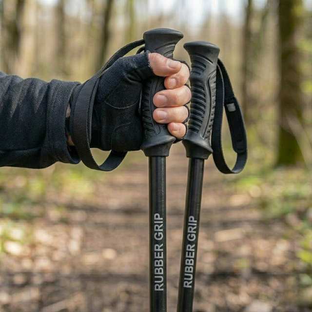 Rubber Grip Hiking Poles