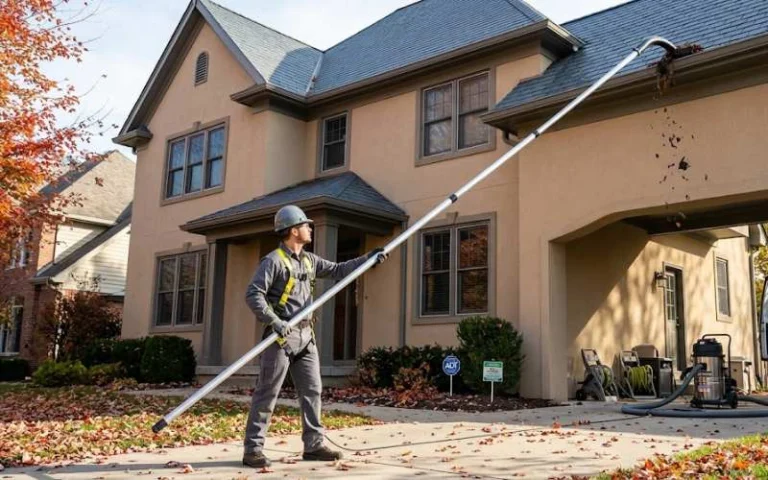 Aluminum Pole for Gutter Cleaning Systems