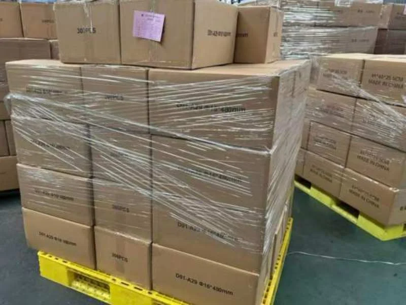 Private-label aluminum packaging with retail cartons, barcode labels and export packing