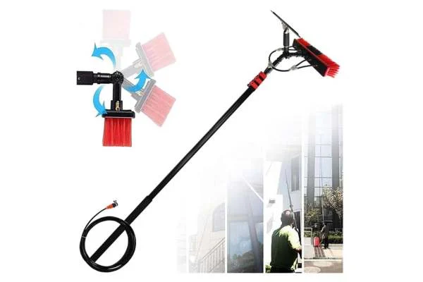 Aluminum water-fed telescopic extension pole