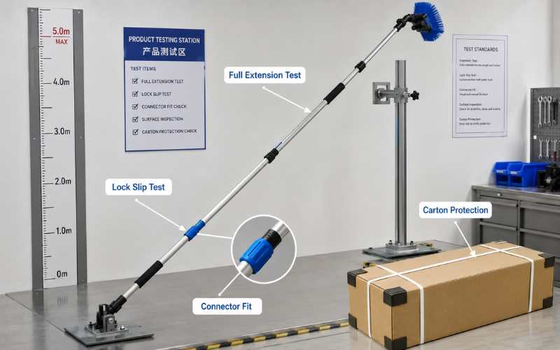 extension pole sample testing checklist
