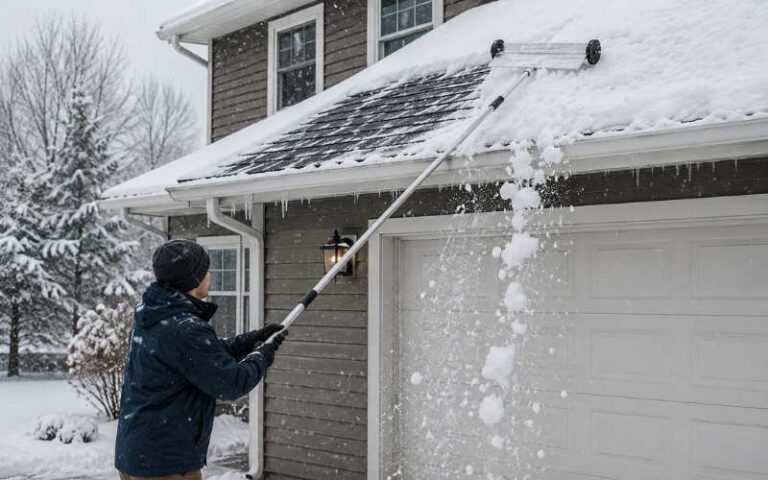 How to Use a Snow Rake on Your Roof Safely: Timing, Technique, and Smart Winter Tips