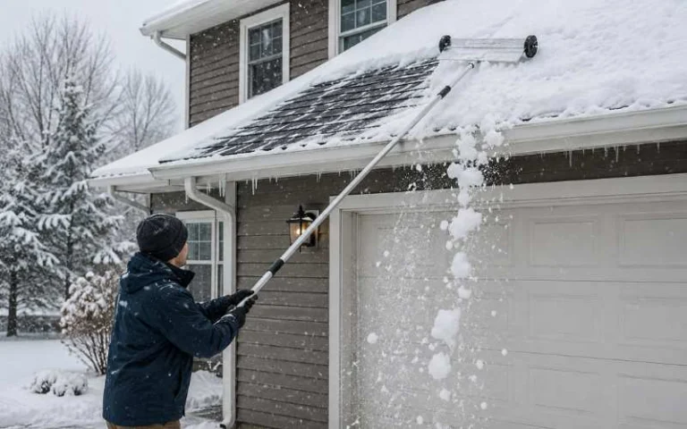 How to Use a Snow Rake on Your Roof Safely: Timing, Technique, and Smart Winter Tips