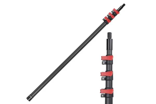 Compact aluminum extension pole components