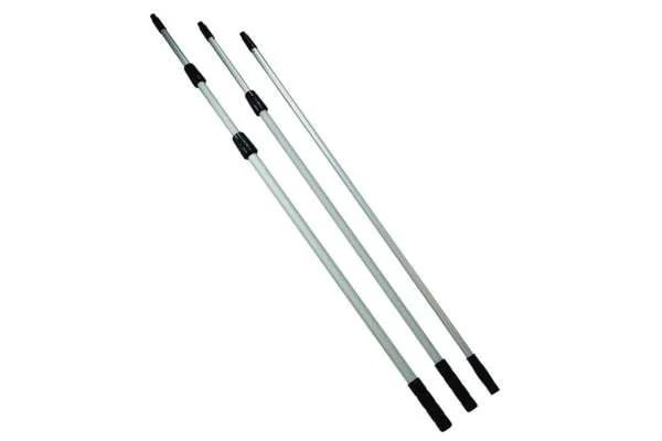 Compact aluminum extension pole components