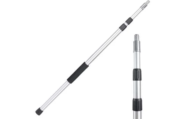 Compact aluminum extension pole components