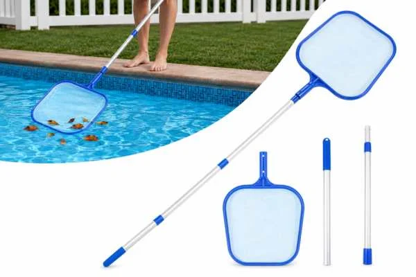Flat Pool Skimmer Net Pole