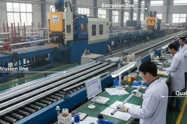 Aluminum telescopic pole manufacturing quality control