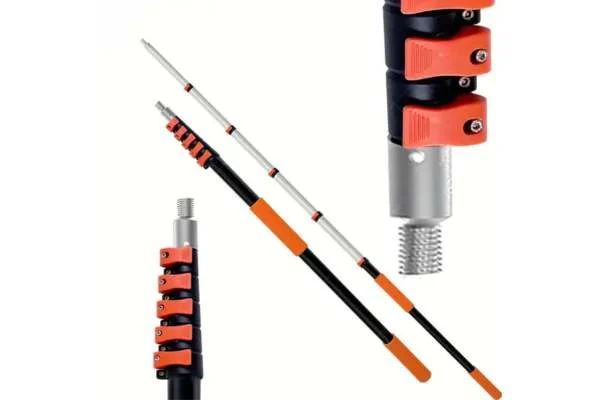 Heavy duty aluminum telescoping pole