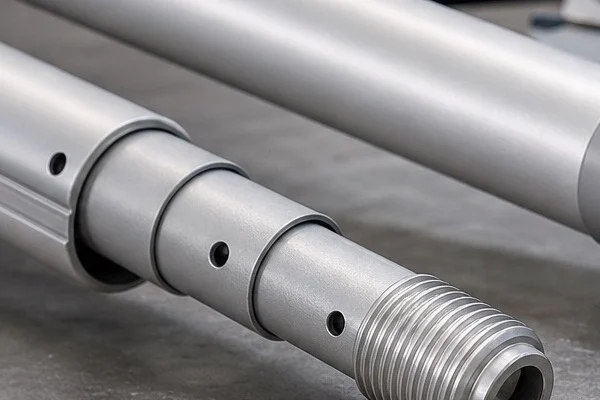 Compact aluminum extension pole components