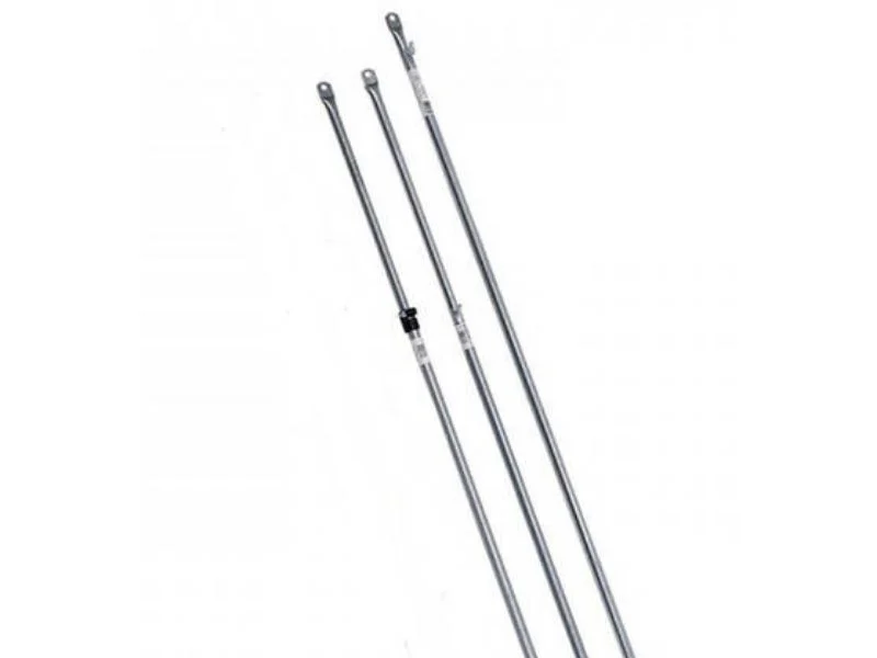 Adjustable telescoping tarp pole pair