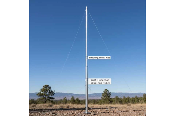 Aluminum telescoping antenna mast components