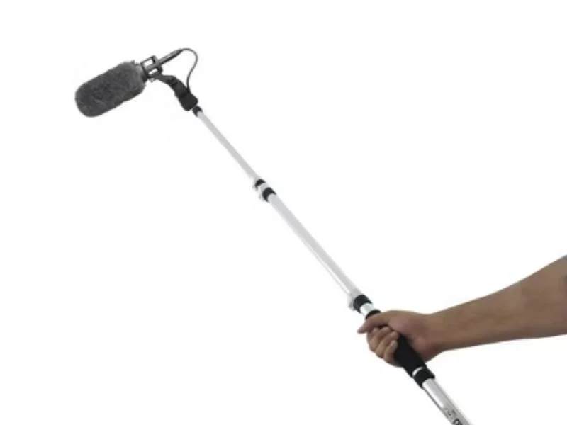 Haste de microfone com extremidade roscada usinada