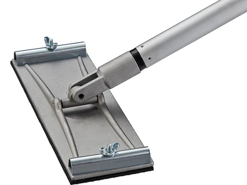 Machined threads, molded grips and lock bodies for sanding poles