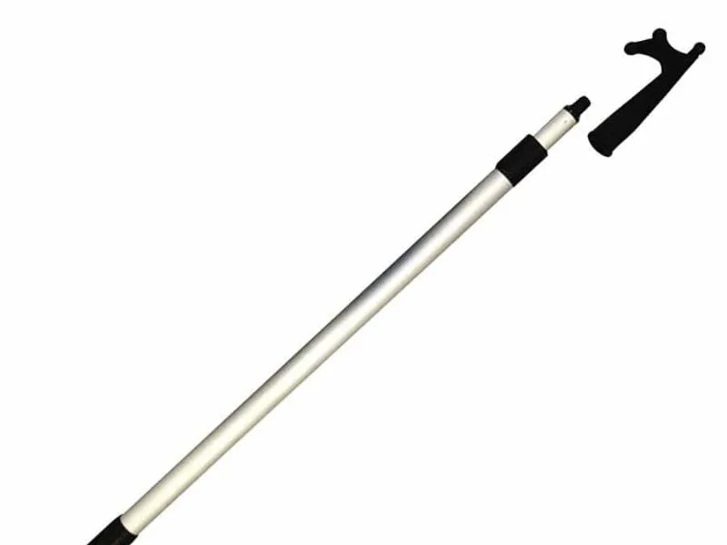 Telescoping boat hook collapsed and extended