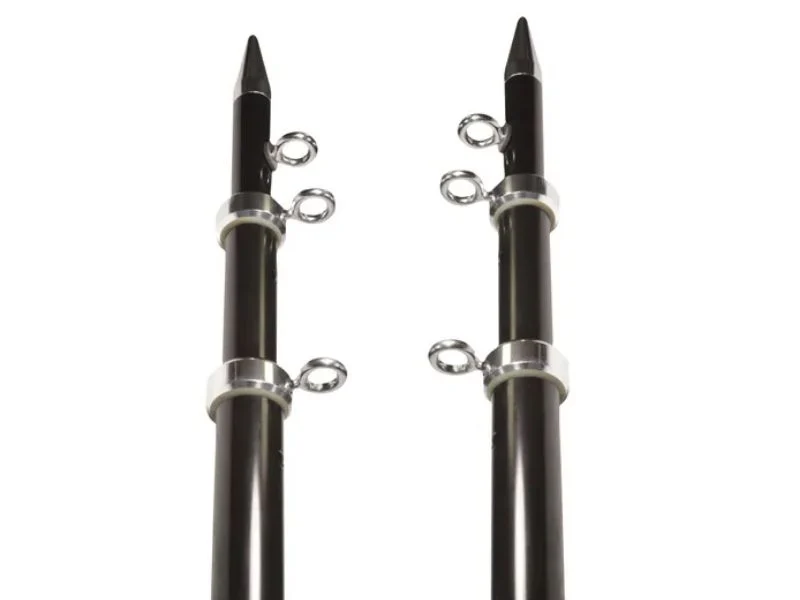 Telescoping aluminum outrigger sections