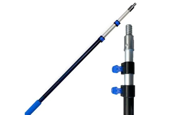 Aluminum threaded extension pole