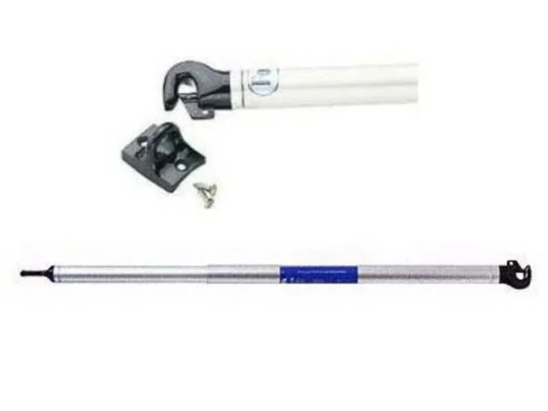 Machined seats molded grips and keepers for whisker poles