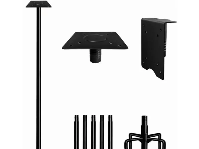 Flanges sockets and caps for birdhouse poles