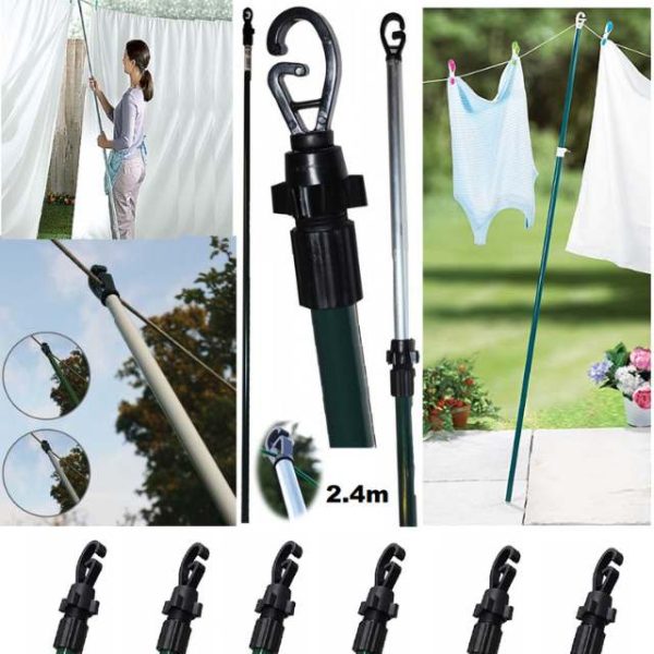 2.4m Telescopic Washing Pole