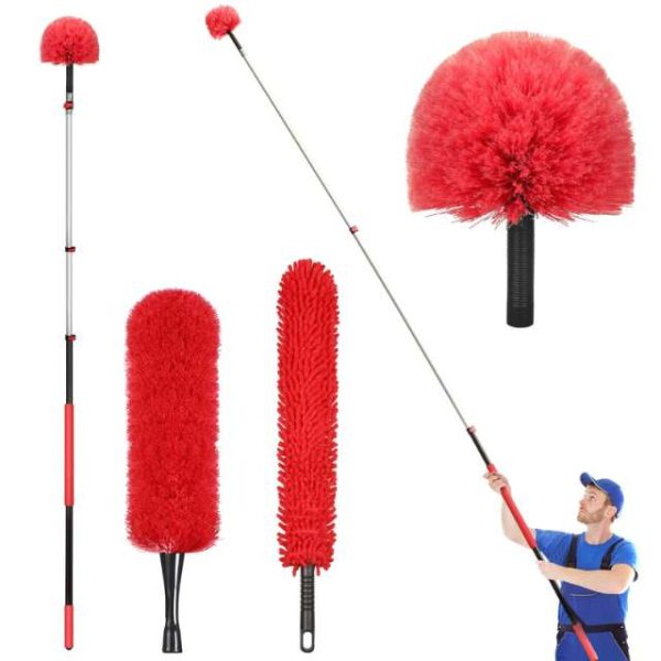 Aluminum Flip Lock Telescopic Pole for Dusting & Cleaning Tools