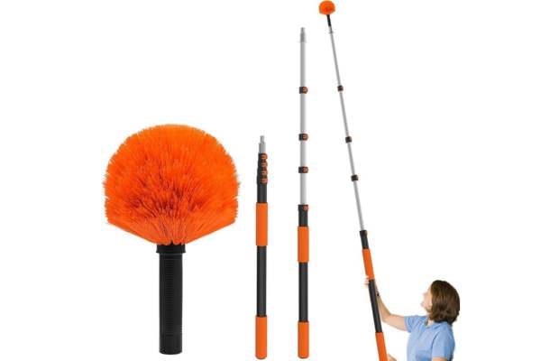 Aluminum brush extension pole-banner