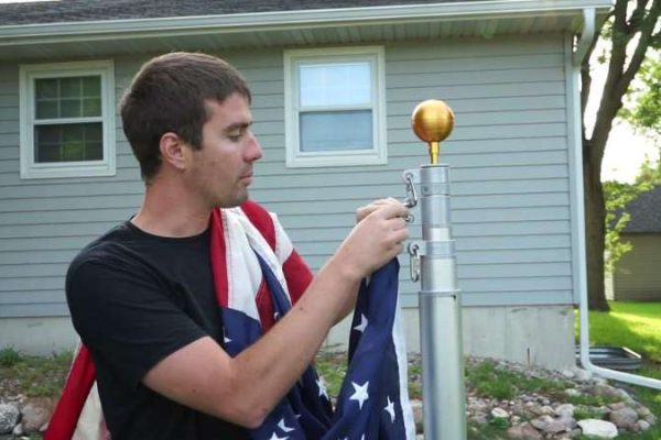 Installing a Telescoping Flagpole-1