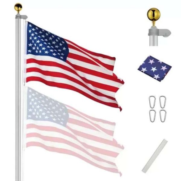 Outdoor & Long Telescoping Flag Poles (Commercial Grade)