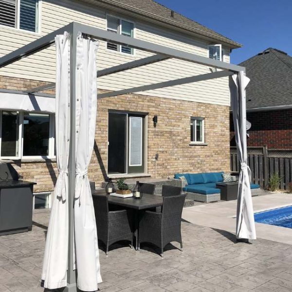 outdoor curtain track