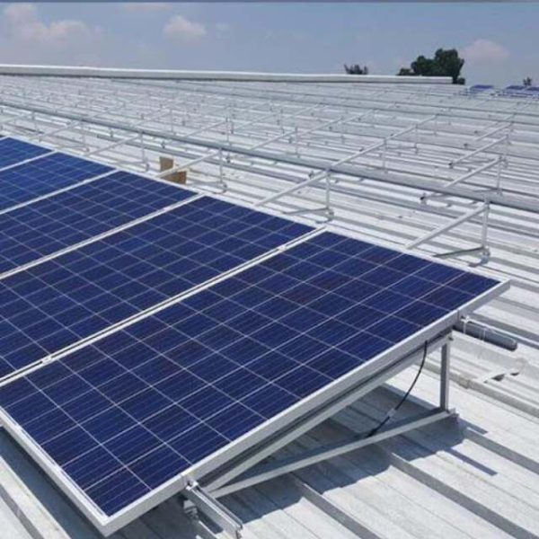solar panel frame for flat roof