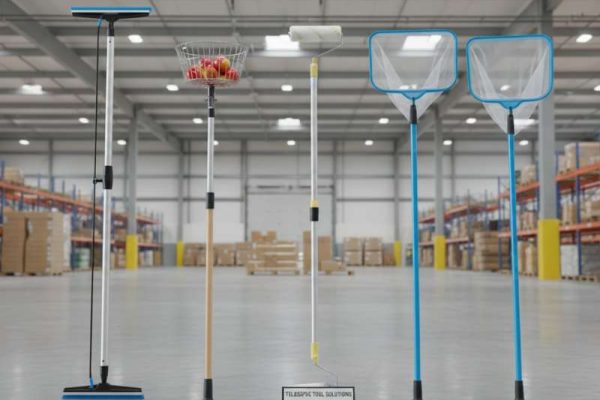 various telescopic extension pole products window cleaning pole fruit picker painting pole pool pole lineup